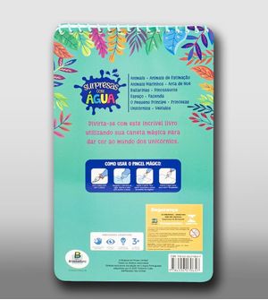 Livro Surpresas com Água Unicórnios