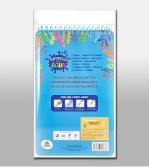 Livro Surpresas com Água Dinossauros