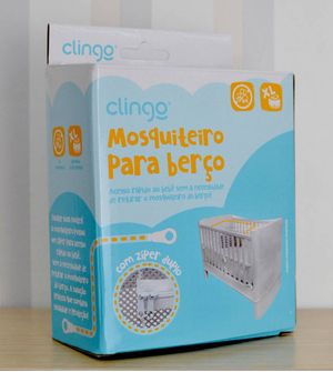 Mosquiteiro para Berço com Ziper Duplo