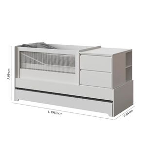 Berço Cama Multifuncional 7 em 1 Sol e Mar Divicar