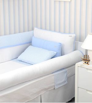 Kit de Berço Xadrez com 8 Peças