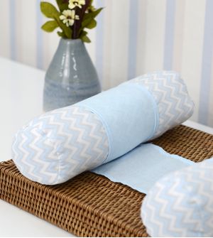 Segura Bebê Chevron 30cm x 26cm Azul