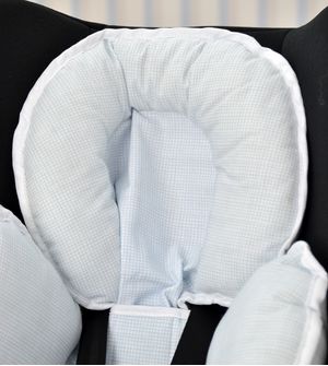 Capa Anatômica para Bebê Conforto e Carrinho Linho Azul