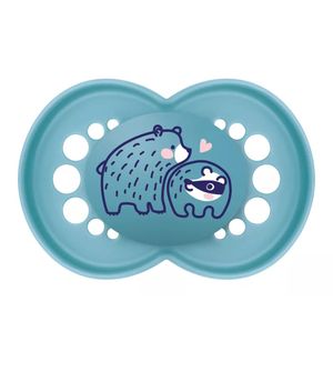 Chupeta Original 6m+ com 2 Unidades Azul e Bege