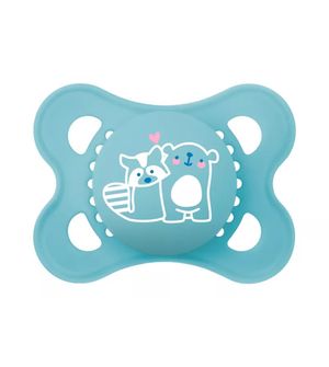 Chupeta Original 0 à 6 meses com 2 Unidades  Azul e Bege
