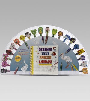 Livro Kit Divertido Desenhe seus Amigos Animais