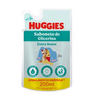 Refil Sabonete Líquido da Cabeça aos Pés Huggies 200ml