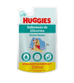Refil Sabonete Líquido da Cabeça aos Pés Huggies 200ml