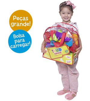 Blocos de Montar Tand Júnior com 64 peças