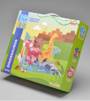Blok Blok Dinossauros Construir e Brincar