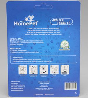 Kit Cata Caca com Dispenser e 2 Rolos Azul - HomePet