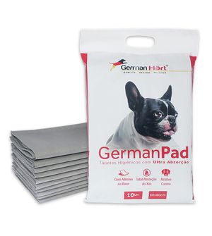 Tapetes Higiênicos 60x60cm com 10 unidades GermanPad