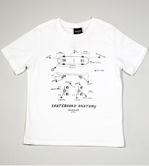 Camiseta Skateboard Anatomy - CA07014K Cru