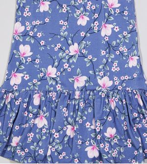 Vestido Floral - 3088 Azul
