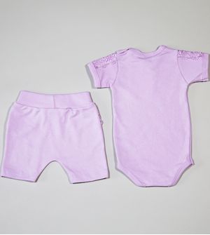 Conjunto Body/Shorts Castelinho - 1237PR Lilas
