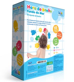 Brinquedo Hora do Banho com 16 Peças