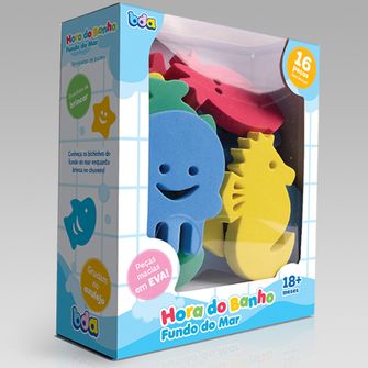 Brinquedo Hora do Banho com 16 Peças