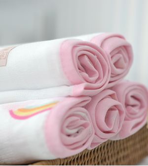 Kit Fralda com Bainha 5 Unidades Cia do Neném