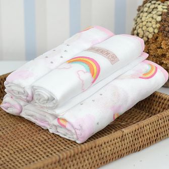 Kit Fralda com Bainha 5 Unidades Cia do Neném