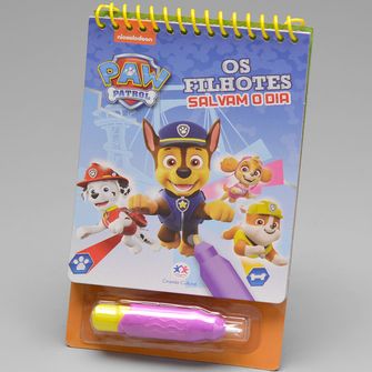 Livro Colorindo com Água Patrulha Canina