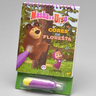Livro Colorindo com Água Marsha e o Urso