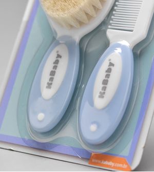 Kit Escova e Pente - 1228 Azul - 1228A