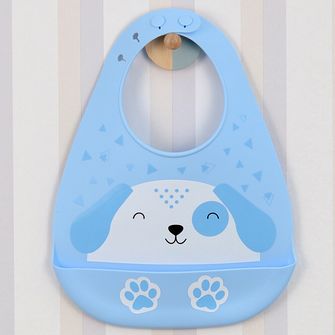 Babador de Silicone Bichuus Azul