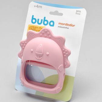 Mordedor Mãozinha em Silicone Rosa - 16231