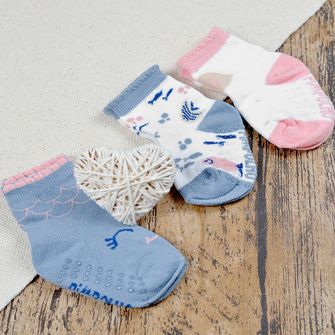 Kit Meia Colorida 3 Unidades 16 a 20 Salmon