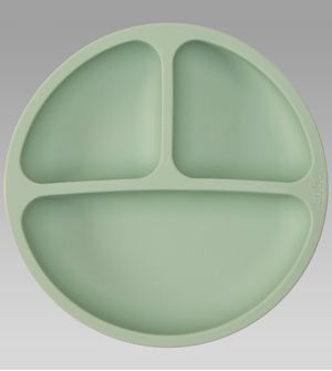 Prato Com Ventosa em Silicone  Verde - 15632