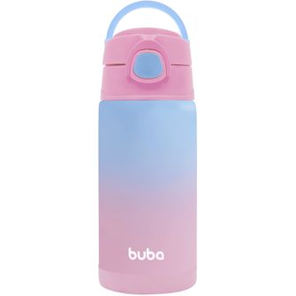 Copo Térmico Com Canudo Azul