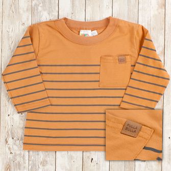 Camiseta Manga Longa Listras - 49551 Marrom