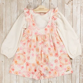 Jardineira/Blusa Flores - 2250015