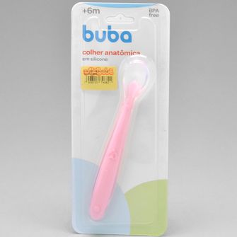 Colher Silicone Rosa