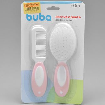 Kit Escova e Pente Rosa