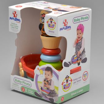 Brinquedo de Empilhar Baby Pirata