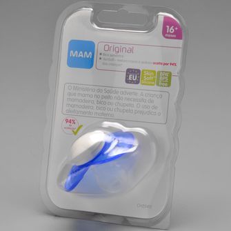 Chupeta Original 16m+ Azul