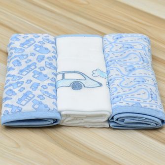 Kit Fralda Composê com Bainha 3 Unidades