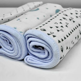 Fraldas Quadriculadas Premium com 3 Unidades - 646511