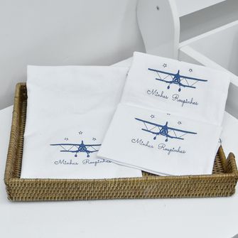 Organizador para Mala Bordado Aviador com 3 Peças