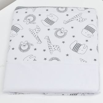 Jogo de Lençol para Mini Berço Safari 1,03 x 0,78 cm