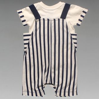 Jardineira Com Camiseta - 8062
