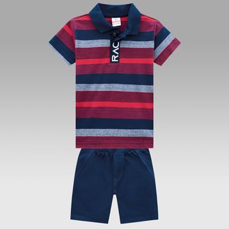 Conjunto Polo Listras - 24839