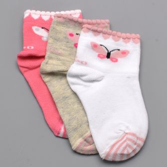 Kit Meia Baby Girls 3 Unidades - 02000/989/929