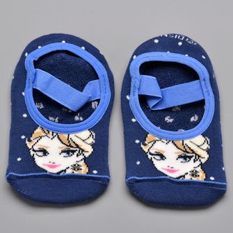 Meia Antiderrapante Disney Frozen Marinho