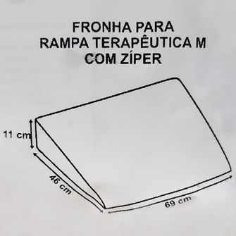 Fronha Avulsa com Zíper para Travesseiro Antirrefluxo Tam. M