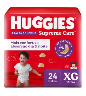 Fralda Huggies Supreme Care Roupinha