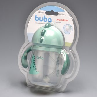 Copo Dino Com Alça 240ml - Buba Azul