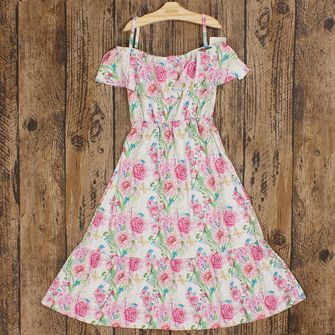 Vestido Longo Flores - 6248