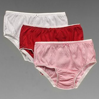 Kit Calcinha Lisa até 10 anos com 3 unidades